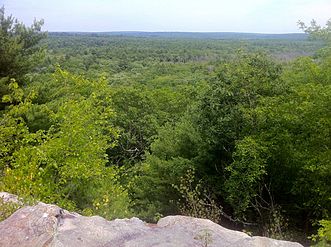 Nehantic Trail - View from Mount Misery summit