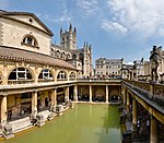 The Roman Baths and site of Roman town