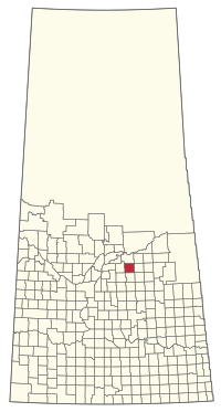 Location of the RM of Flett's Springs No. 429 in Saskatchewan