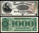 $1,000 (Fr.379a) George Meade.