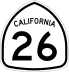 State Route 26 marker