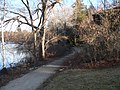 Lakeshore path through the easement acquired in 2008