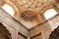 The interior of the tomb was richly decorated with stone-carvings, tile work, and frescoes.