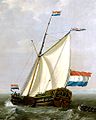 The yacht of the VOC-Chamber of Rotterdam, by Jacob van Strij