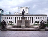 William McKinley Monument by Hermon MacNeil in front of the Ohio Statehouse, Columbus