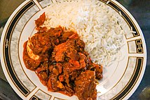 Ofada rice is a Yoruba dish.[176]