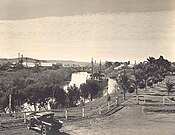 Richmond (now Wilsons) River, Lismore - historical photograph with river traffic (date not known)