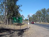 Brisbane Valley Highway at Wanora, 2014