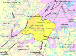 Census Bureau map of South Brunswick, New Jersey