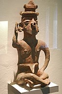 Ceramic Sculpture of Seated Figure