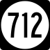 State Route 712 marker