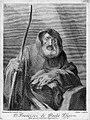 Saint Francis of Paola (etching by Giovanni Marco Pitteri after Bencovich)