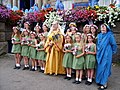 Image 32Lady of Cornwall and flower girls at the 2007 Gorseth (Penzance) (from Culture of Cornwall)