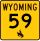Wyoming Highway 59 Connector marker