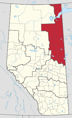 Location in Alberta