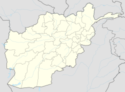 Map showing the locations of WHS in Afghanistan