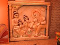 Bhagwan Valmiki Tirath Sthal, temple, painting of Valmiki imparting education to lov Kush, Sita mother is also visible in painting