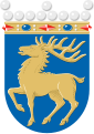 The coat of arms of Åland drawn by Ahti Hammar in 1962.