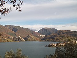 Turano Lake with Ascrea in background