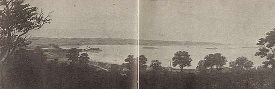 Lammefjorden before drainage (1870)