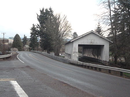 Crawfordsville Covered Bridge along Oregon 228