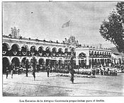 1907, Palace ready for the Fiestas Minervalias celebration.[13]