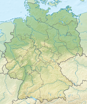 Map showing the location of Eifel National Park