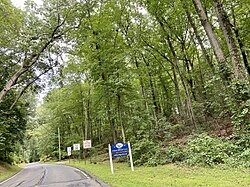 A welcome sign at an entrance to Upper Brookville on August 29, 2021.