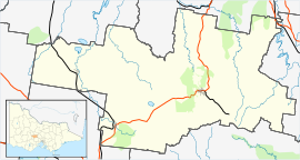 Clunes is located in Shire of Hepburn