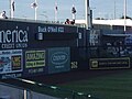 Left field wall displaying the Retired number of Buck O'Neil