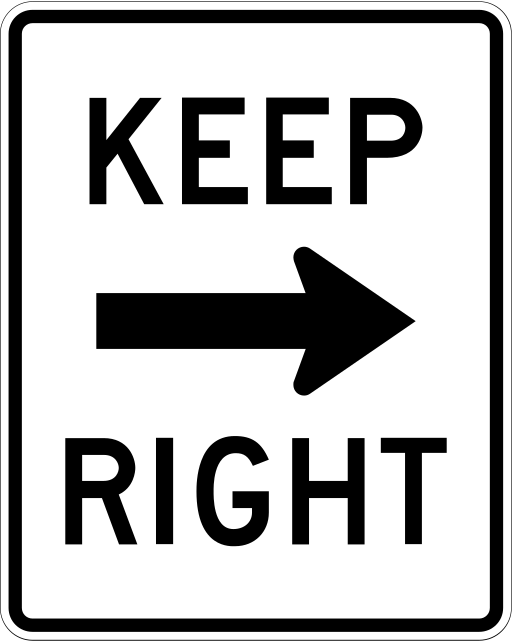 An example of a road sign