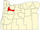 State map highlighting Marion County