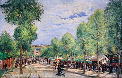 Festival on the Boulevard des Fossés in Pontoise (1877)