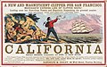 Image 46Advertisement for sailing to California, c. 1850. (from History of California)