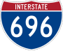 Interstate 696 marker