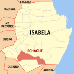 Map of Isabela with Echague highlighted