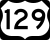 U.S. Highway 129 Temporary marker
