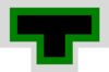 A T-shaped organizational symbol