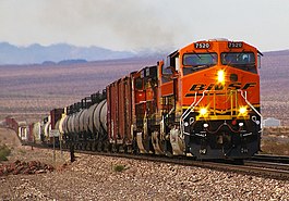 BNSF freight train in California