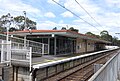 Southbound view of Platform 1 and station building, December 2008