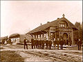 Hønefoss Station around 1900