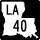 Louisiana Highway 40 marker