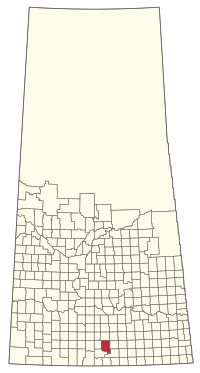 Location of the RM of Excel No. 71 in Saskatchewan
