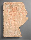 Shiva-Oesho wall painting with fragment of a worshipper, Bactria, 3rd century AD.[19]