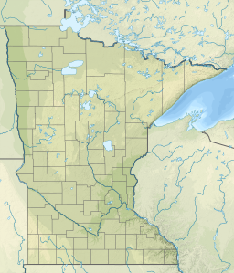 Location of Cedar Lake in Minnesota
