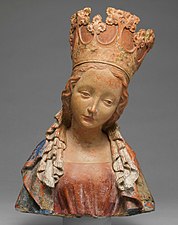 Bust of the Virgin, c.1390-1395, terracotta with paint, Metropolitan Museum of Art, New York City