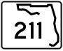 State Road 211 marker