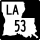 Louisiana Highway 53 marker