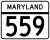 Maryland Route 559 marker