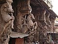 Yali in pillars of Puthu Mandapam, Madurai, Tamil Nadu State, India